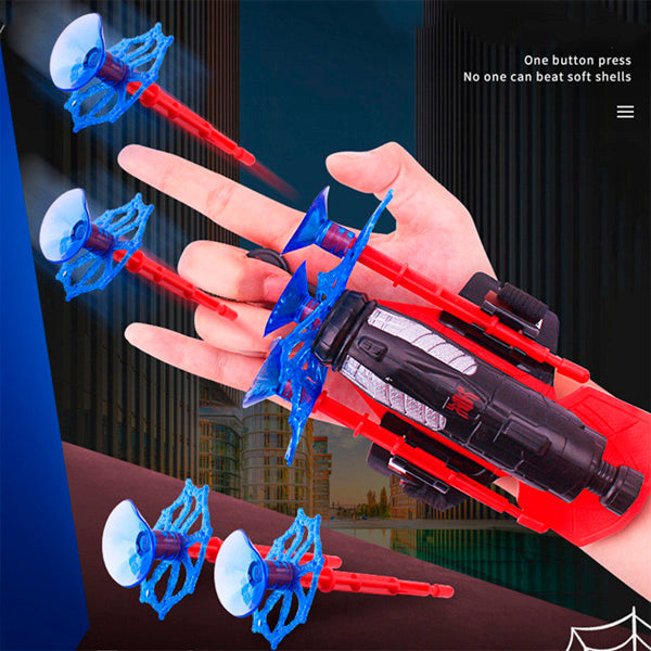 Spiderman Launcher Spinning Sticky Wall Soft Bullet Wrist Toy-xinru