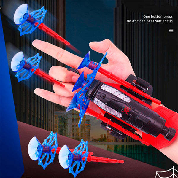 Spiderman Launcher Spinning Sticky Wall Soft Bullet Wrist Toy-xinru
