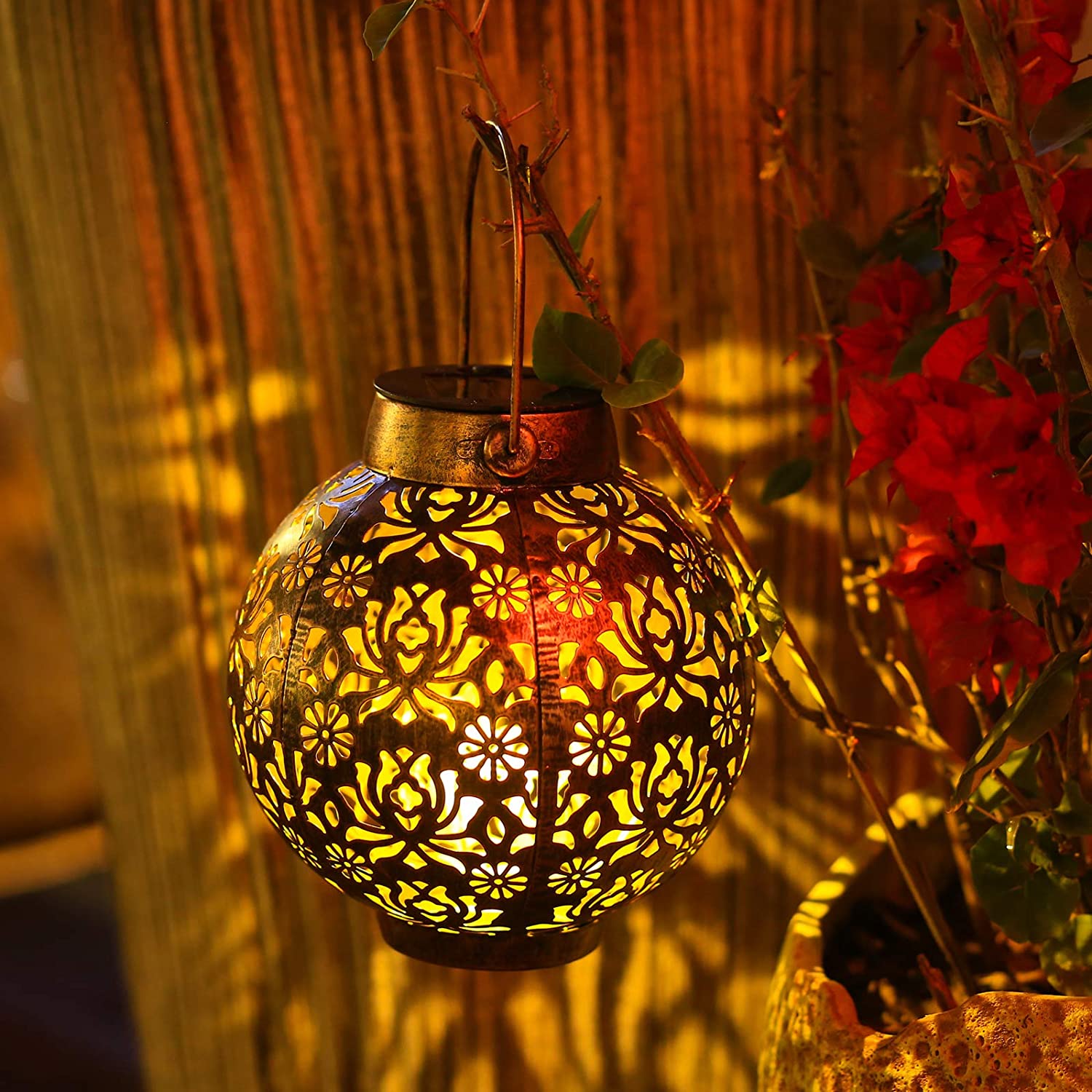 Hollowed-Out Solar Hanging Lantern-xinru shop