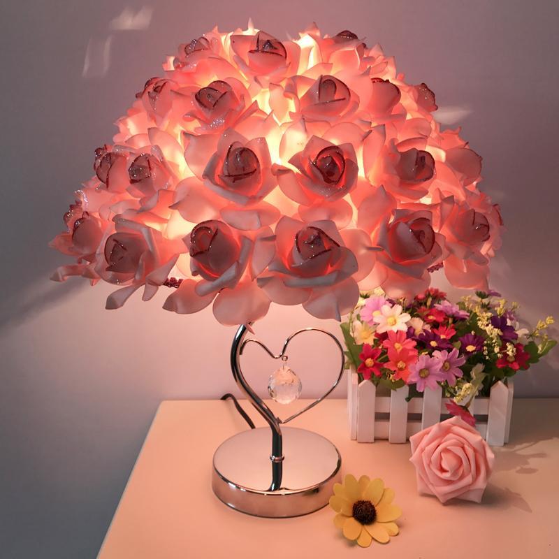 Rose Bouquet Lamp Sparkly Trees Table Lights-xinru shop