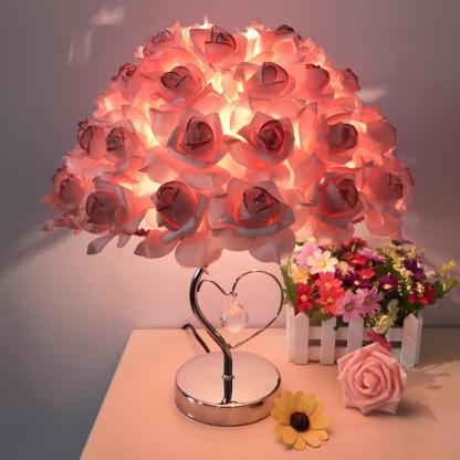 Rose Bouquet Lamp Sparkly Trees Table Lights-xinru shop