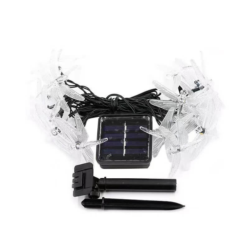 Outdoor Solar Dragonfly Waterproof LED Lights Festival Party Decoration-xinru