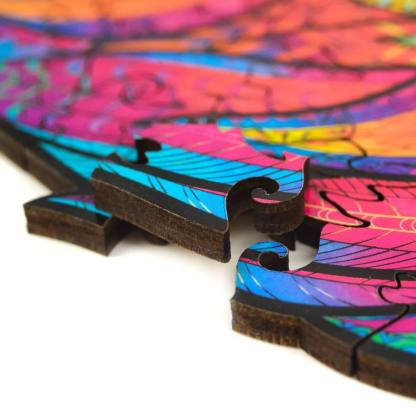 Wooden Brave Lion Jigsaw Puzzle Gifts With Box-xinru