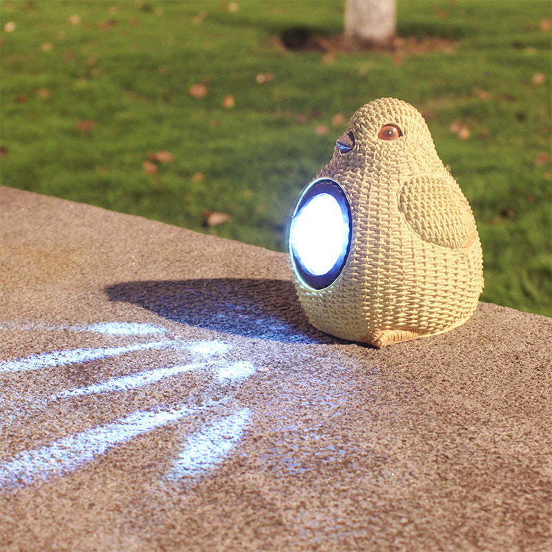 Outdoor Waterproof LED Solar Lamp Resin Craft Animal Sculpture-xinru