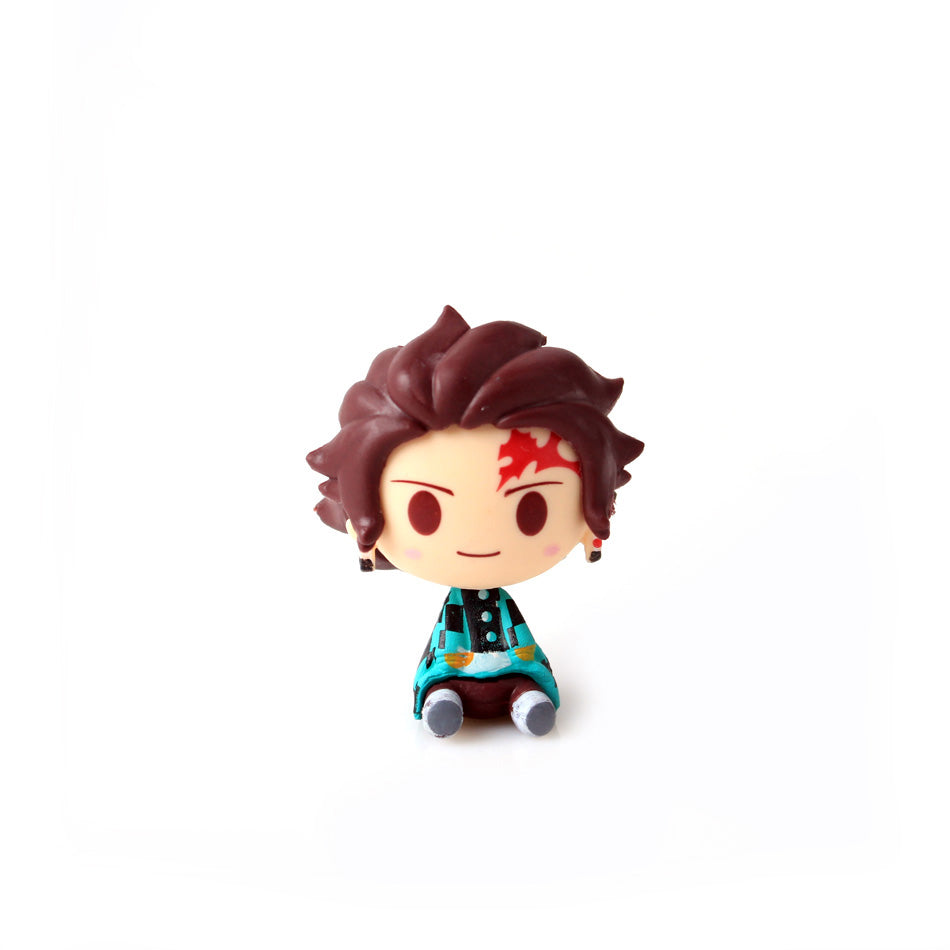 Demon Slayer Cute Figure Toy Anime Pvc Action Figure Toys Collection For Model-xinru