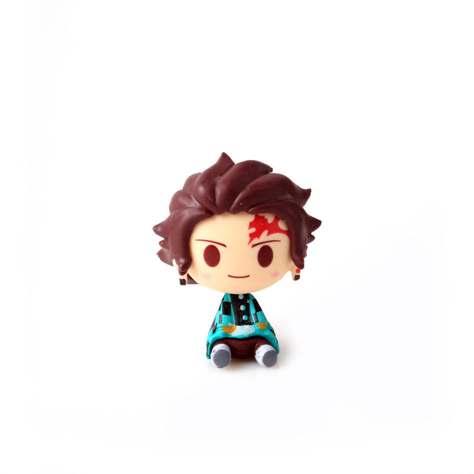 Demon Slayer Cute Figure Toy Anime Pvc Action Figure Toys Collection For Model-xinru
