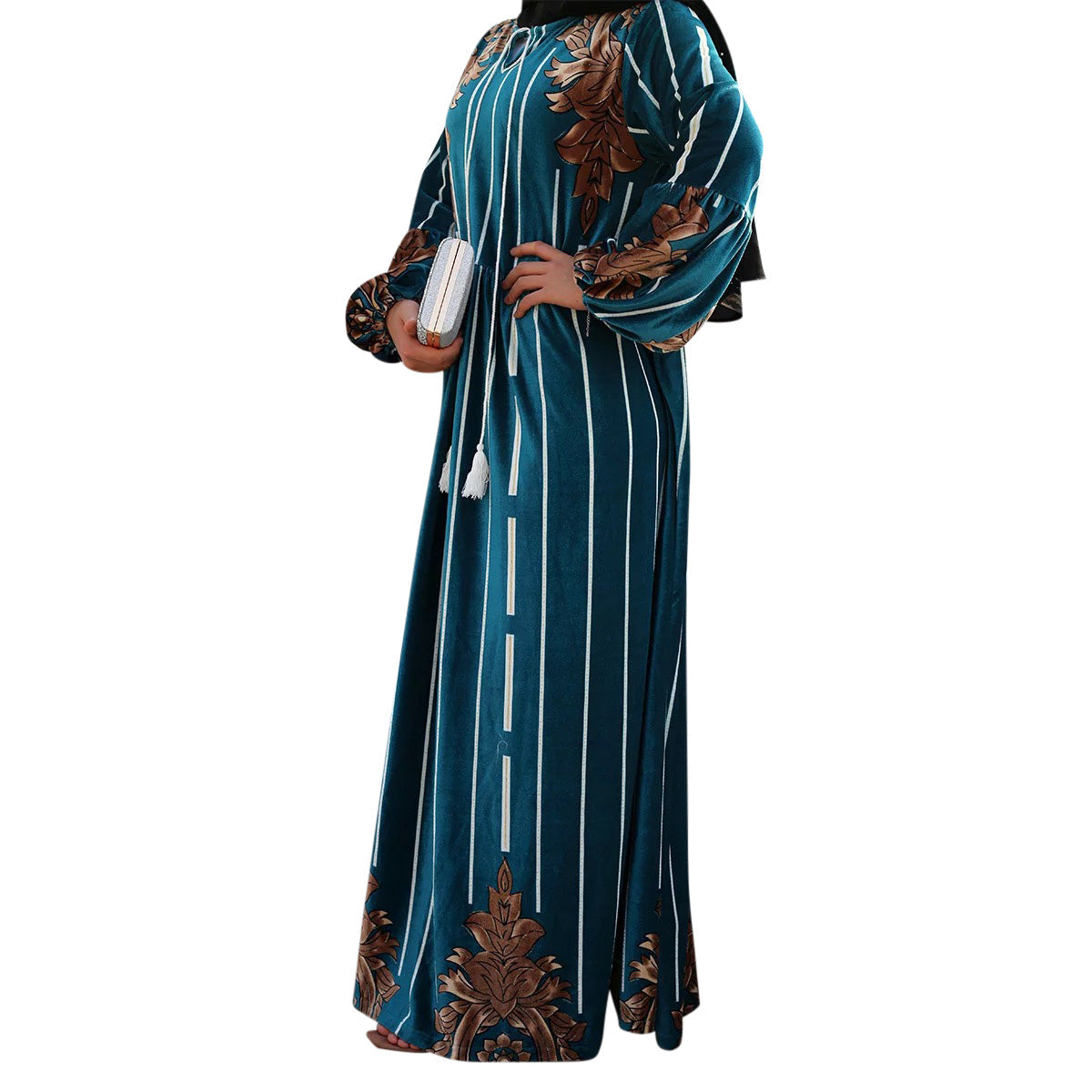 Velvet Robe Dress Ramadan Gift-xinru