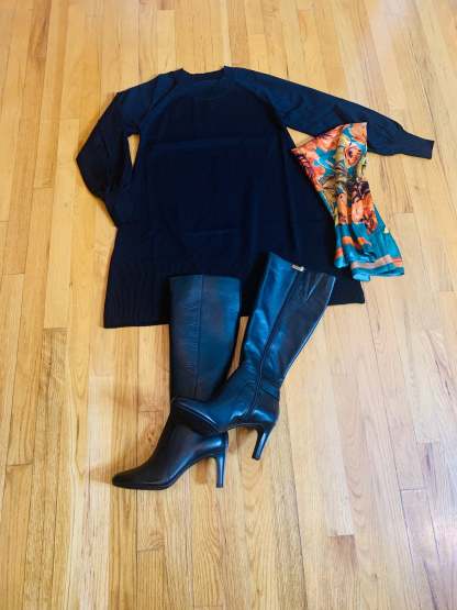 Casual Spring Sleeve Knit Cardigan Plain Dress-xinru