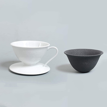 Pour Over Coffee Filter Permanent Paperless Ceramic Reusable-xinru shop