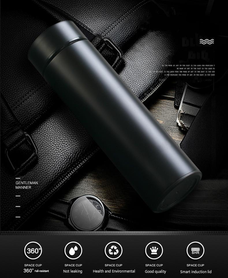 Intelligent Insulated Thermos Bottle with Temperature Display-xinru