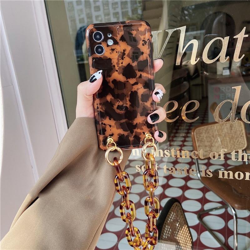 Luxury Leopard Chain Case-xinru