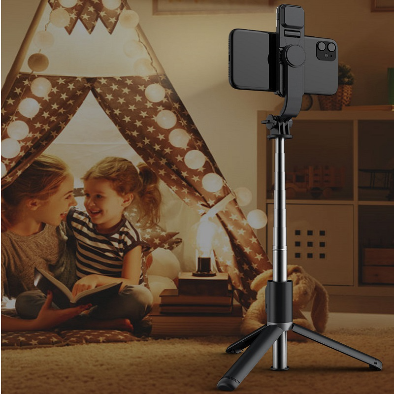 Wireless Bluetooth Selfie Stick Foldable Mini Tripod With Remote Control-xinru