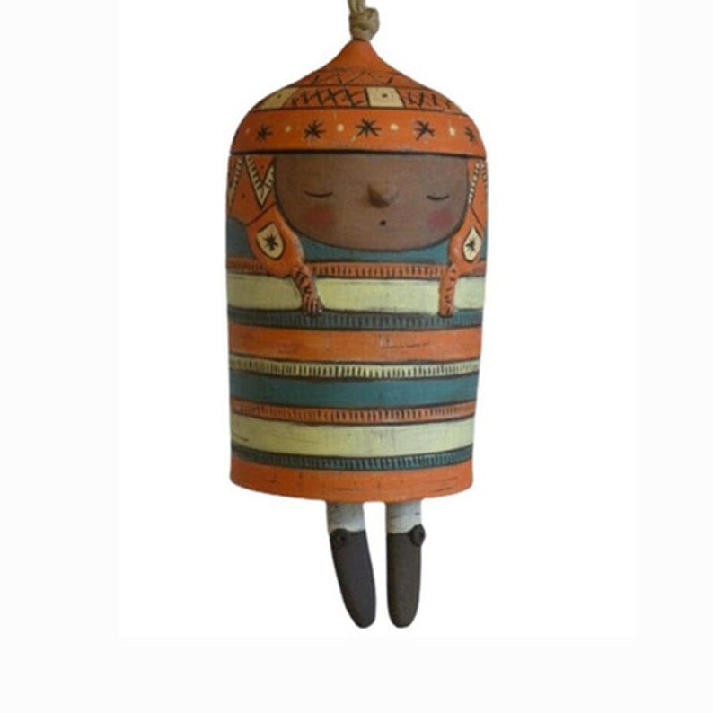 Beautiful country animal wind chimes, bohemian handmade garden decoration-xinru shop