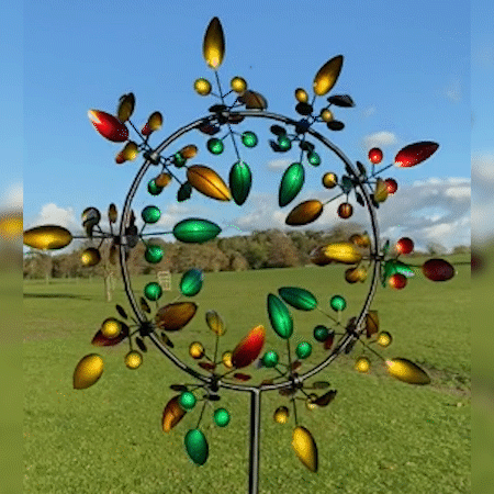 Sherborne Wind Sculpture Spinner Magic Metal Kinetic Sculpture-xinru
