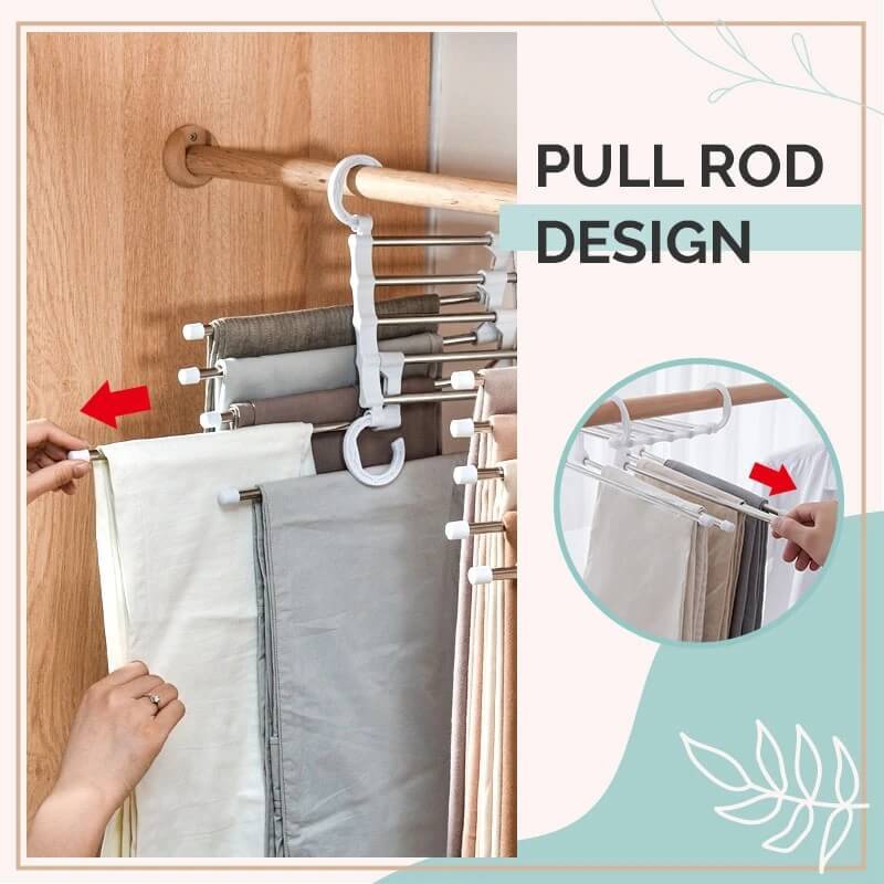 Closet Organizer Multi Functional Pants Rack 5 Layers-xinru