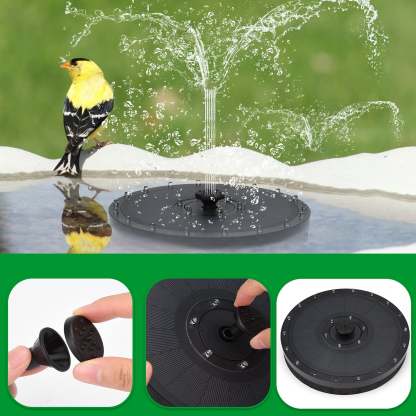 Floating Solar Bird Bath Fountain Kit Lamp-xinru