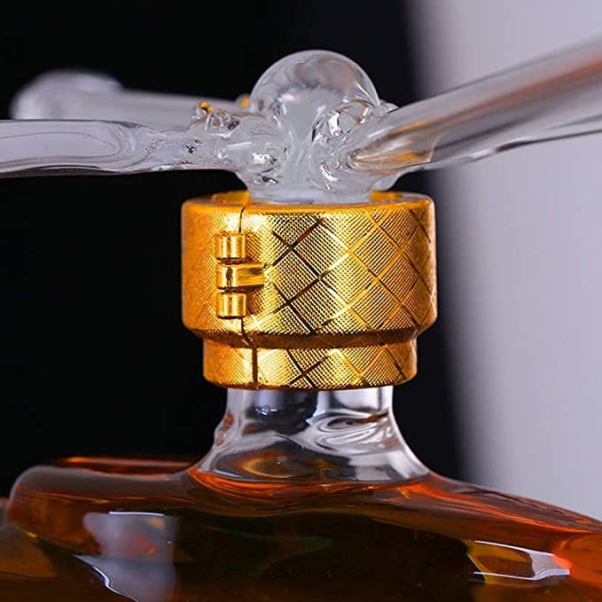 Whisky Decanter Glass Drinkware Novelty Set Helicopter Shaped For Bar-xinru