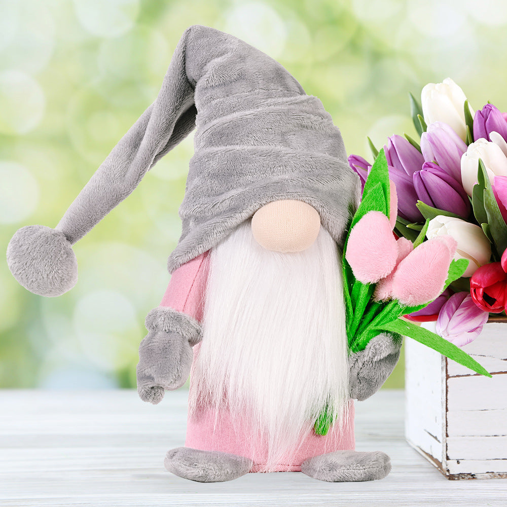 Mother's Day Gift Tulip Gnome Spring Home Decoration-xinru