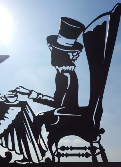 Alice In Wonderland Metal Weathervane-xinru