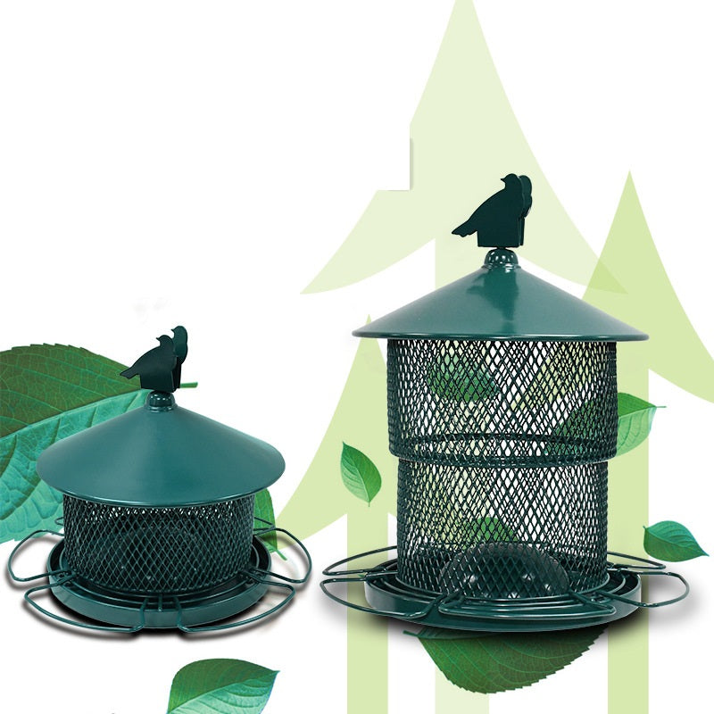 Retractable Metal Large Wild Bird Feeder For Outdoor Hanging-xinru