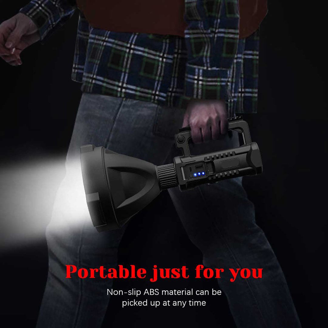 Rechargeable Handheld Spotlight  90000 High Lumens Long Lasting Torchlight-xinru