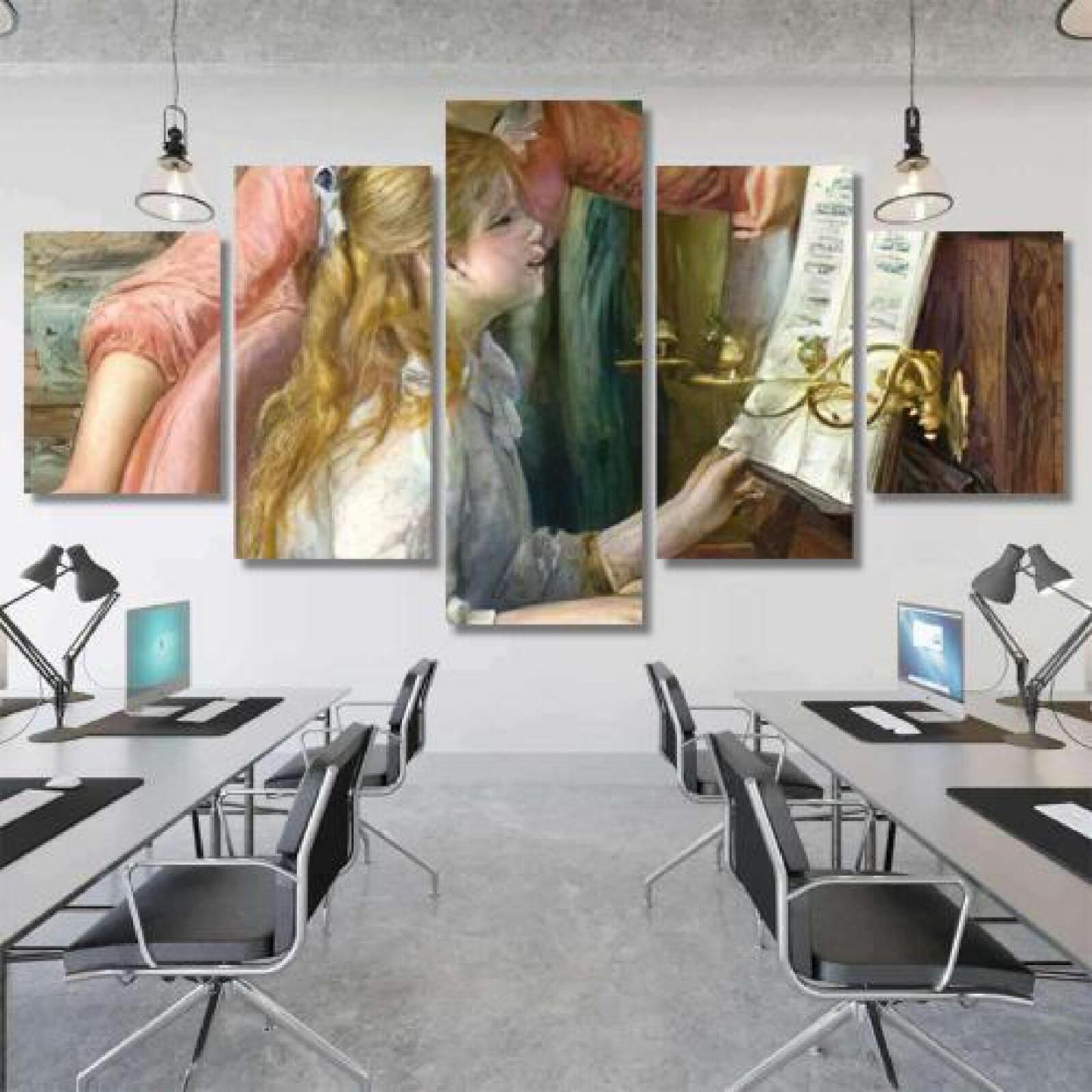 Two Young Girls Piano by Auguste-xinru shop