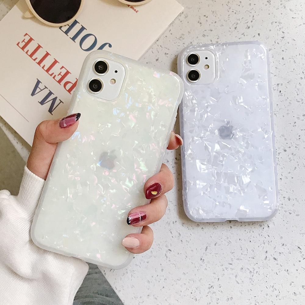 Glitter Shell Pattern Case-xinru
