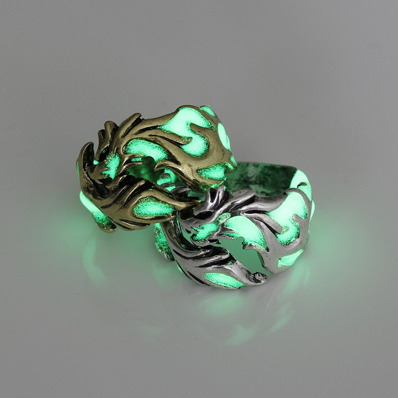 Hypoallergenic Luminous Dragon Ring  Favors For Women and Men-xinru