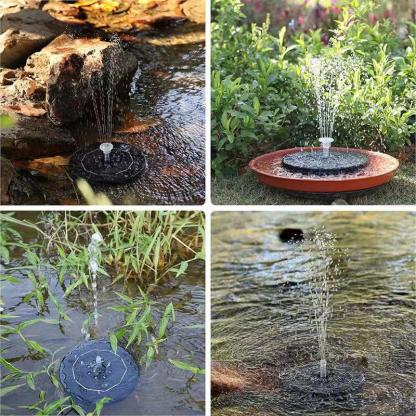 Upgraded Solar Powered LED Bird Fountain Kit Integrated Nozzle-xinru