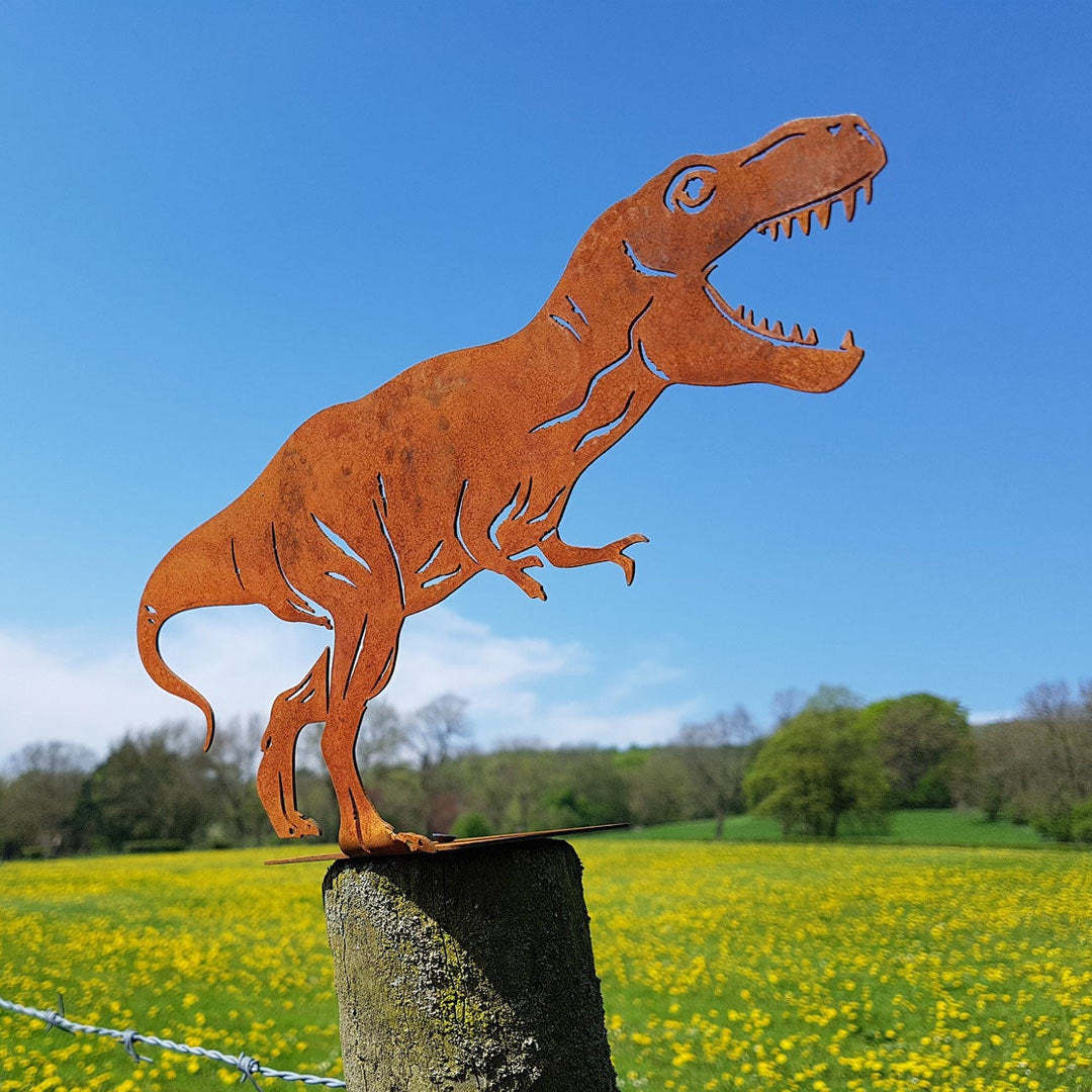 Garden Decoration Dinosaur Ornaments Indoor and Outdoor Metal T-Rex Ornament-xinru