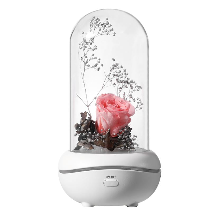 Rose Rechargeable LED Night Light Aroma Diffuser  Aromatherapy Oil  Diffuser-xinru