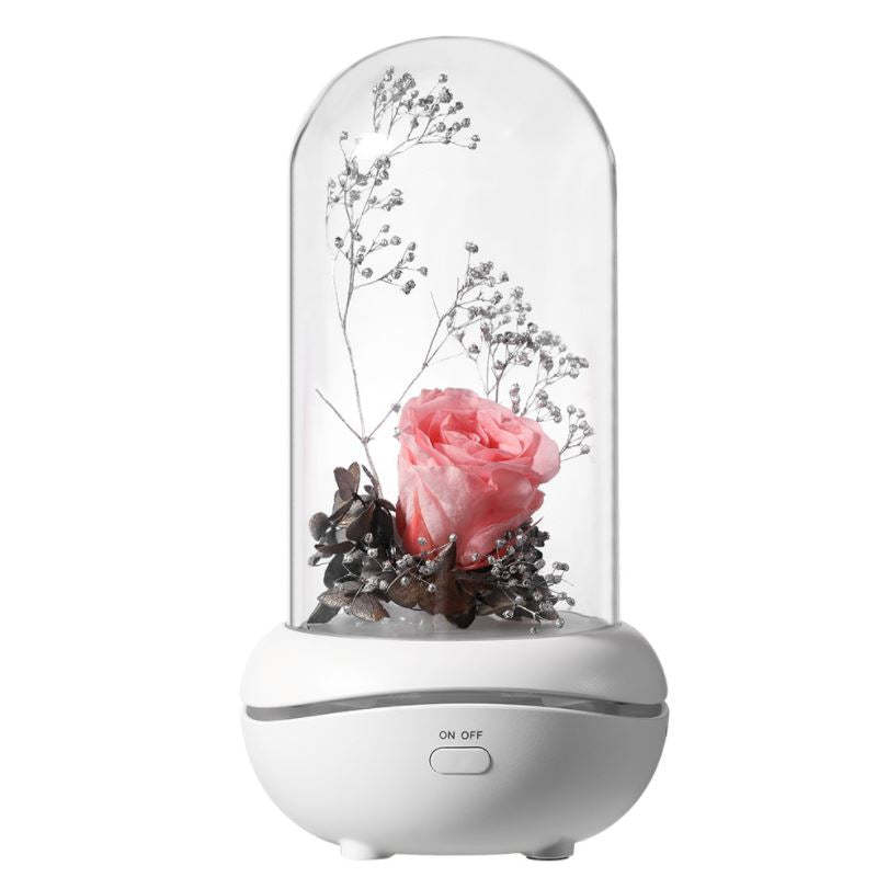 Rose Rechargeable LED Night Light Aroma Diffuser  Aromatherapy Oil  Diffuser-xinru