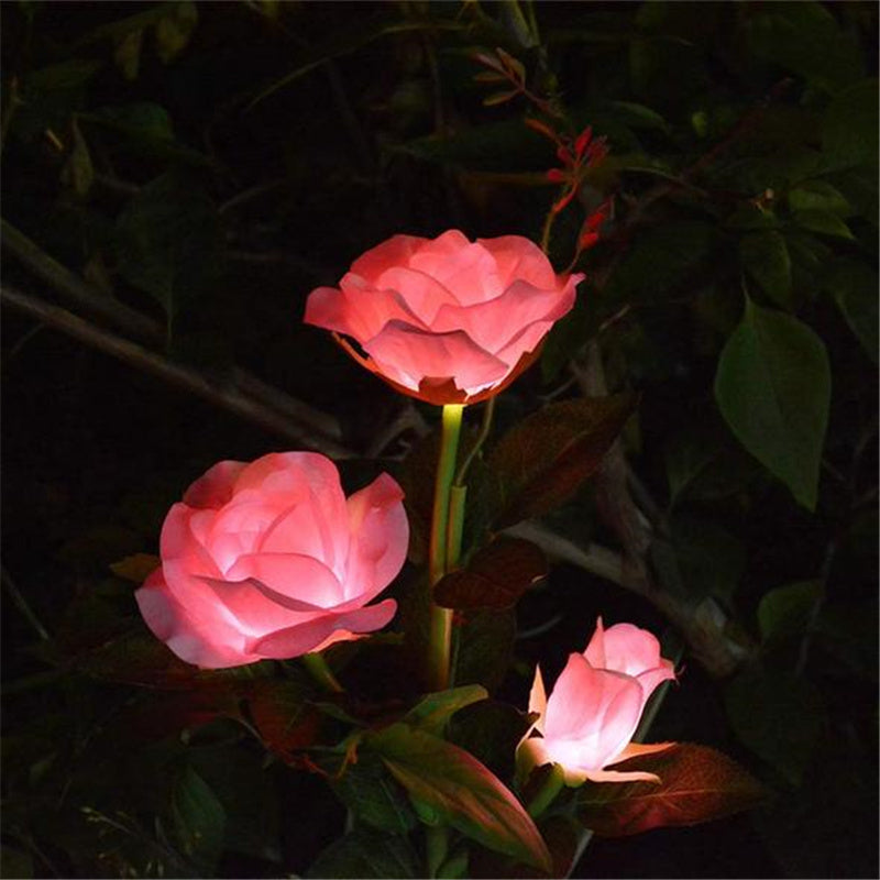 Artificial Rose Solar Outdoor Garden Light-xinru