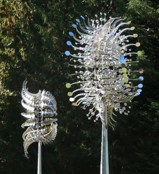 Magical Metal Windmill Kinetic Metal Wind Spinners-xinru
