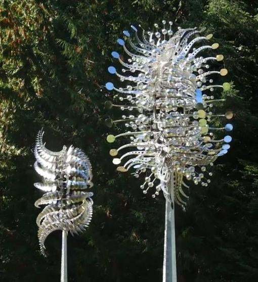 Magical Metal Windmill Kinetic Metal Wind Spinners-xinru