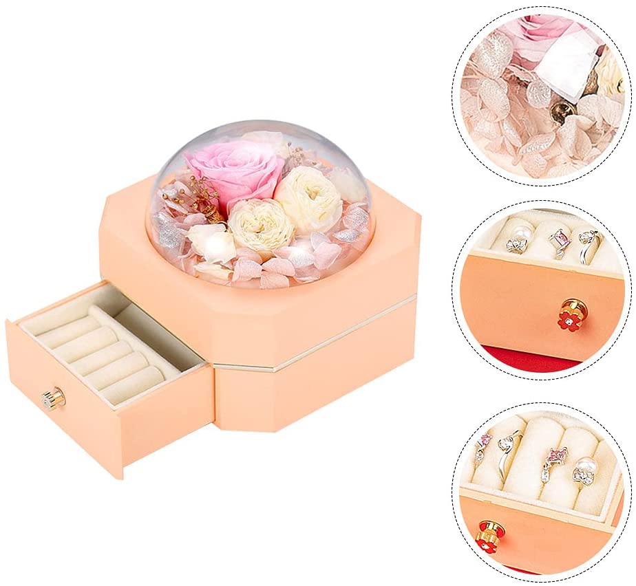 Mother's Day Romantic Gift Octagonal Single Layer Drawer Box-xinru