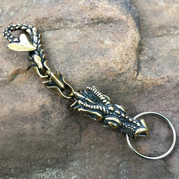 Bronze Jormungandr Key Fob-xinru shop