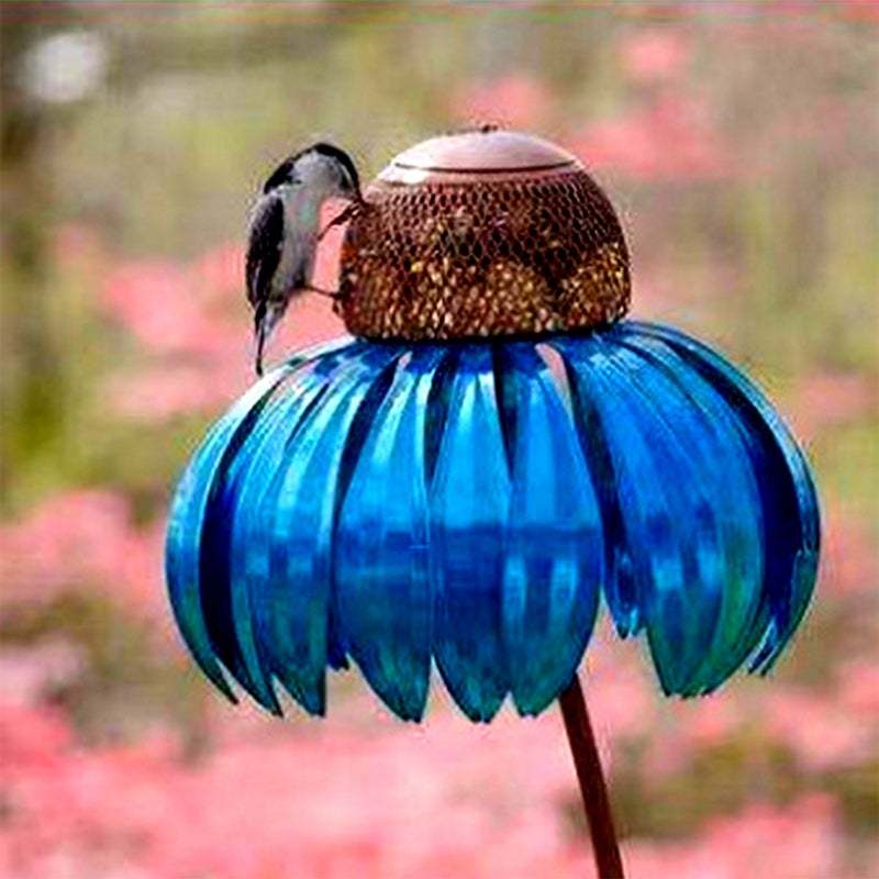 Coneflower Petal Shape Garden Bird Feeder-xinru