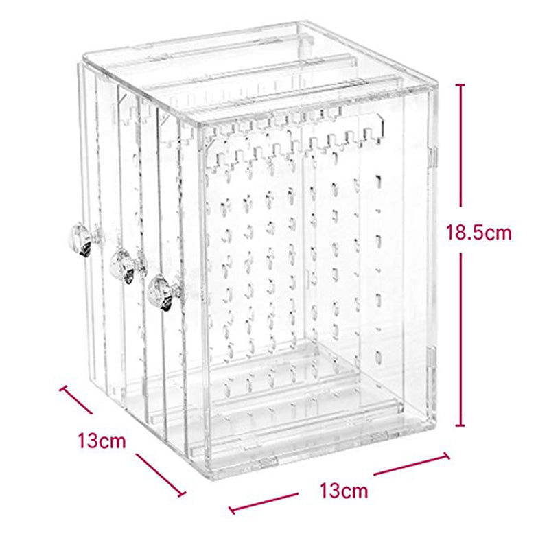 Multifunctional Large Capacity Transparent Jewelry Box Dustproof Display Stand-xinru