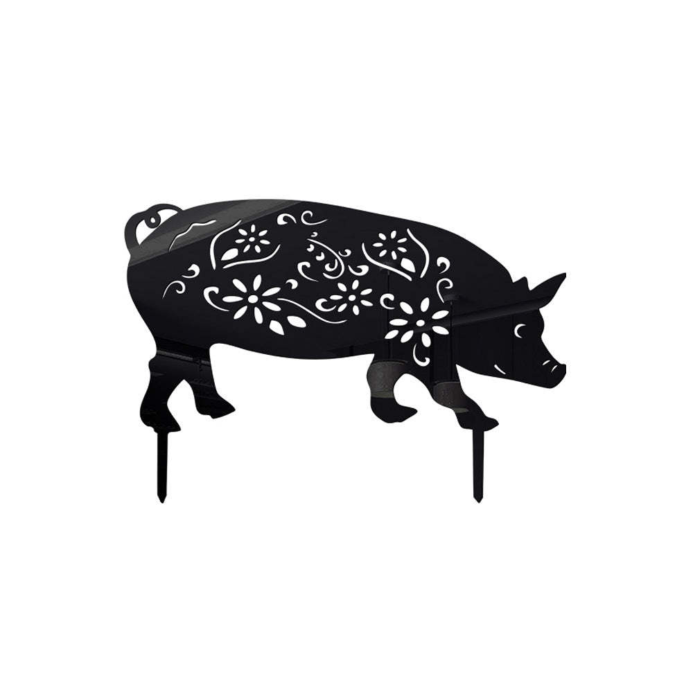 Pig Shape Outdoor Garden Lawn Stake-xinru