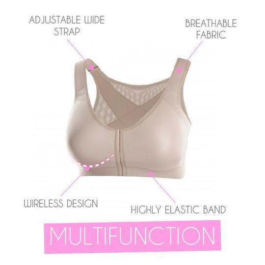 Women Yoga Posture Corrector Lift Up Wireless Back Support Bra-xinru