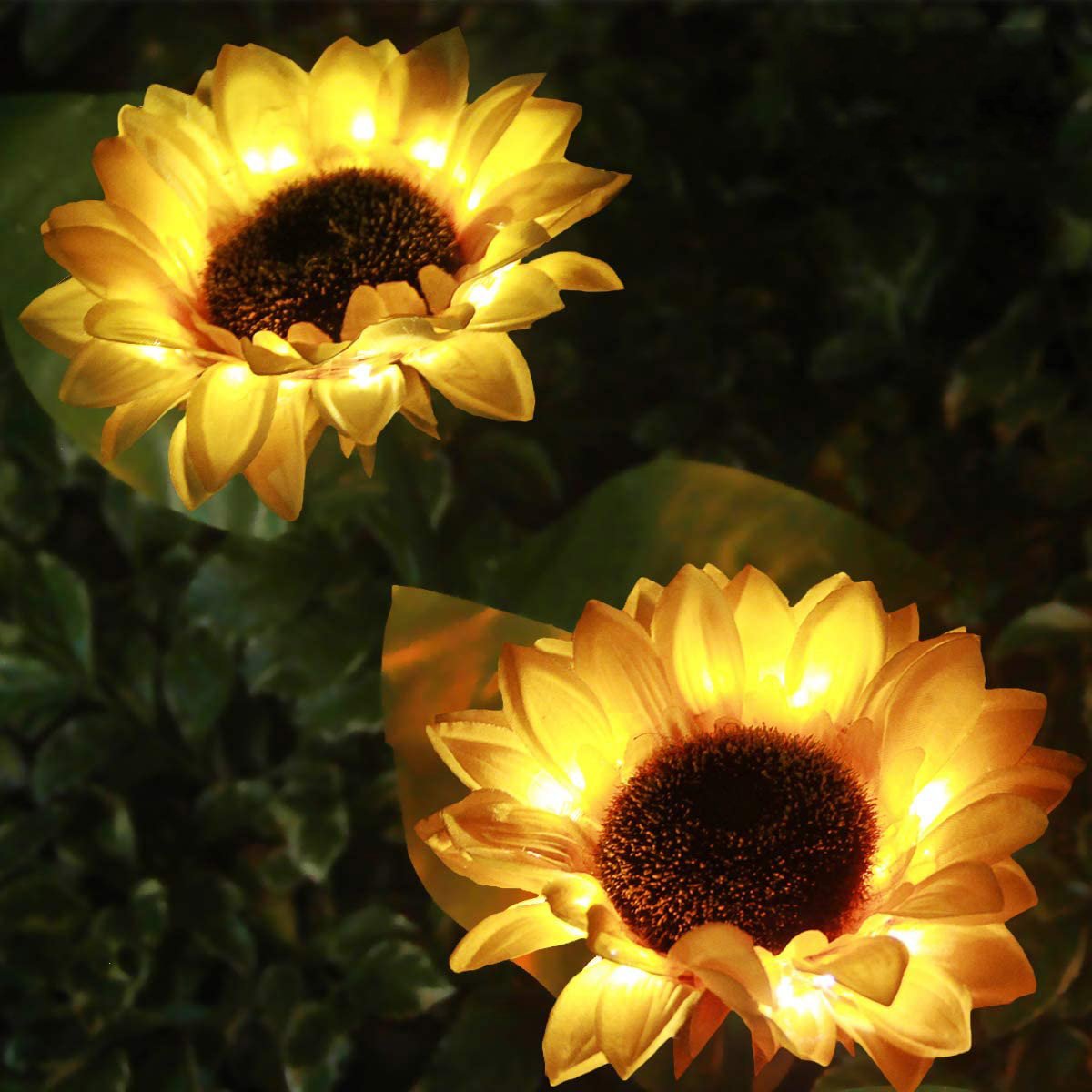 Outdoor Waterproof Solar Sunflower Garden Decor Lights-xinru