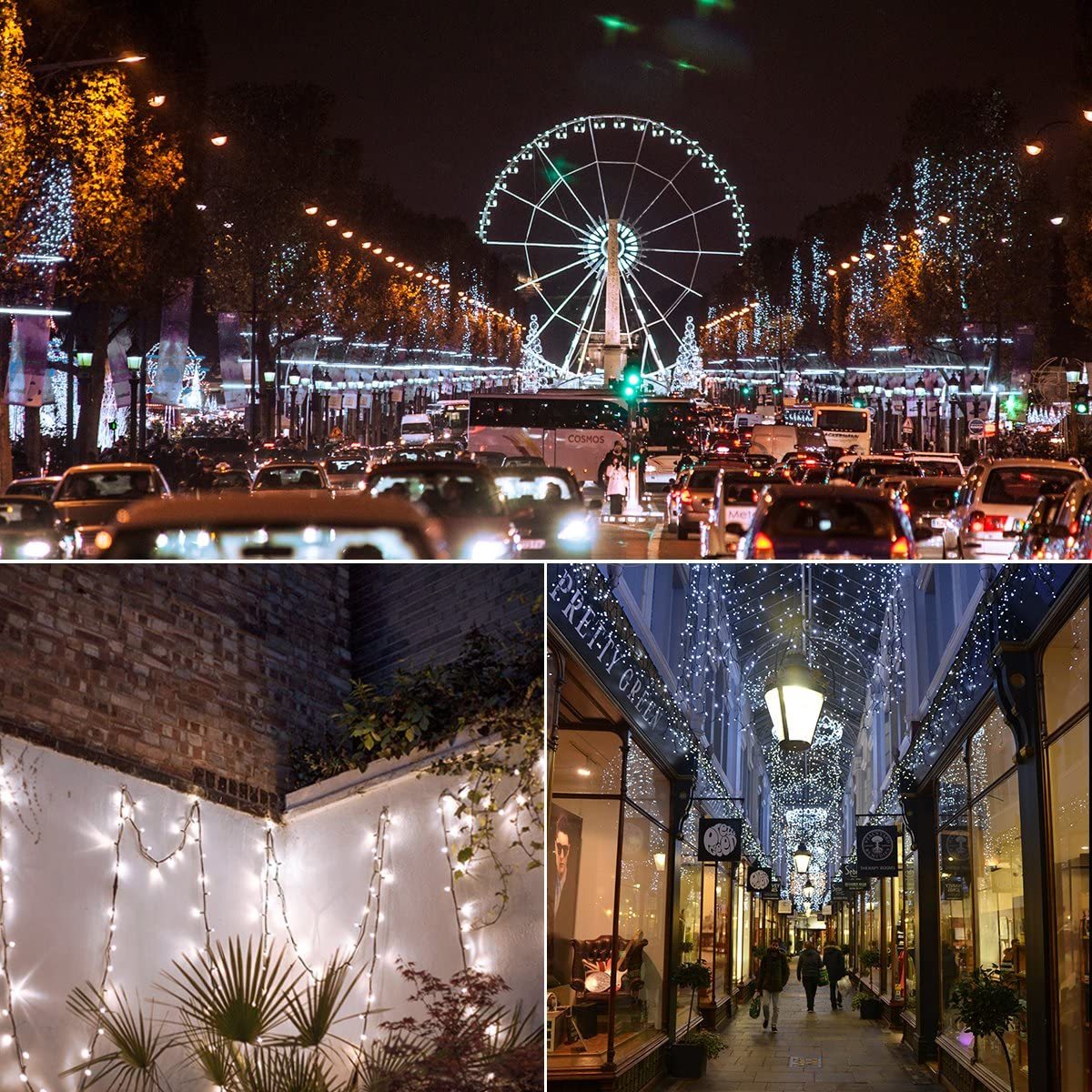 Outdoor Decorative Solar 100-LED Fairy String Lights With Ground Stake-xinru