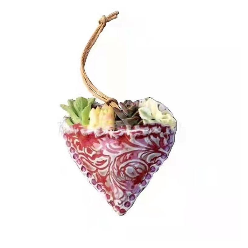 Planting Succulent Heart Pocket Planter-xinru