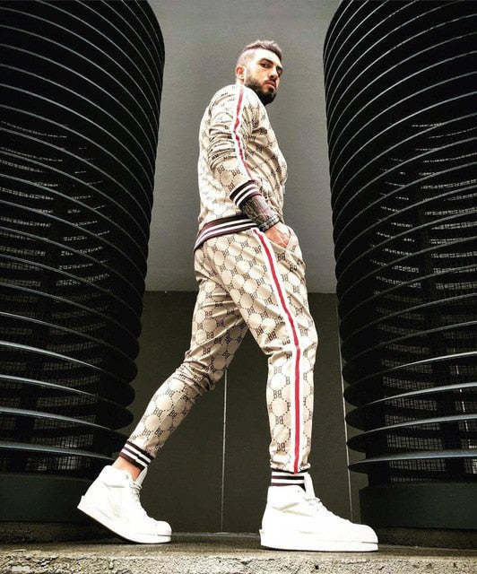 Stylish Guardsmen Matching Plaid Set Track Suits-xinru