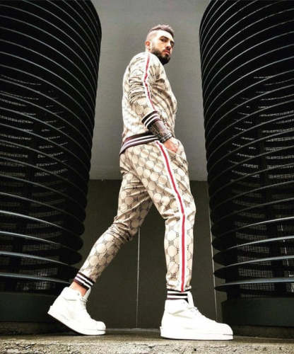 Stylish Guardsmen Matching Plaid Set Track Suits-xinru