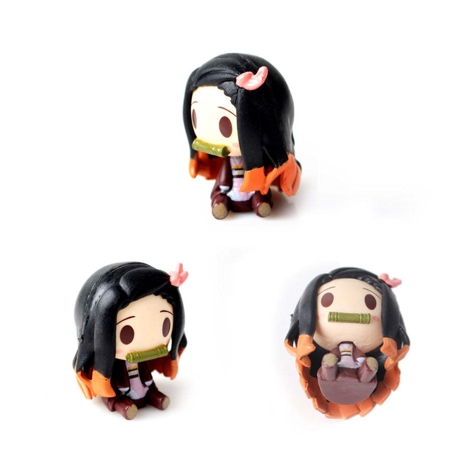 Demon Slayer Cute Figure Toy Anime Pvc Action Figure Toys Collection For Model-xinru