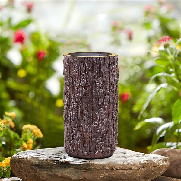 Solar Garden Stump Landscape Light Outdoor Decor-xinru