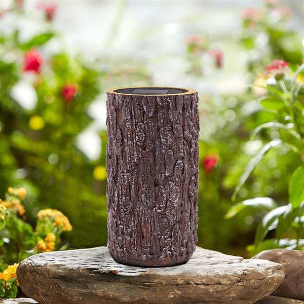 Solar Garden Stump Landscape Light Outdoor Decor-xinru