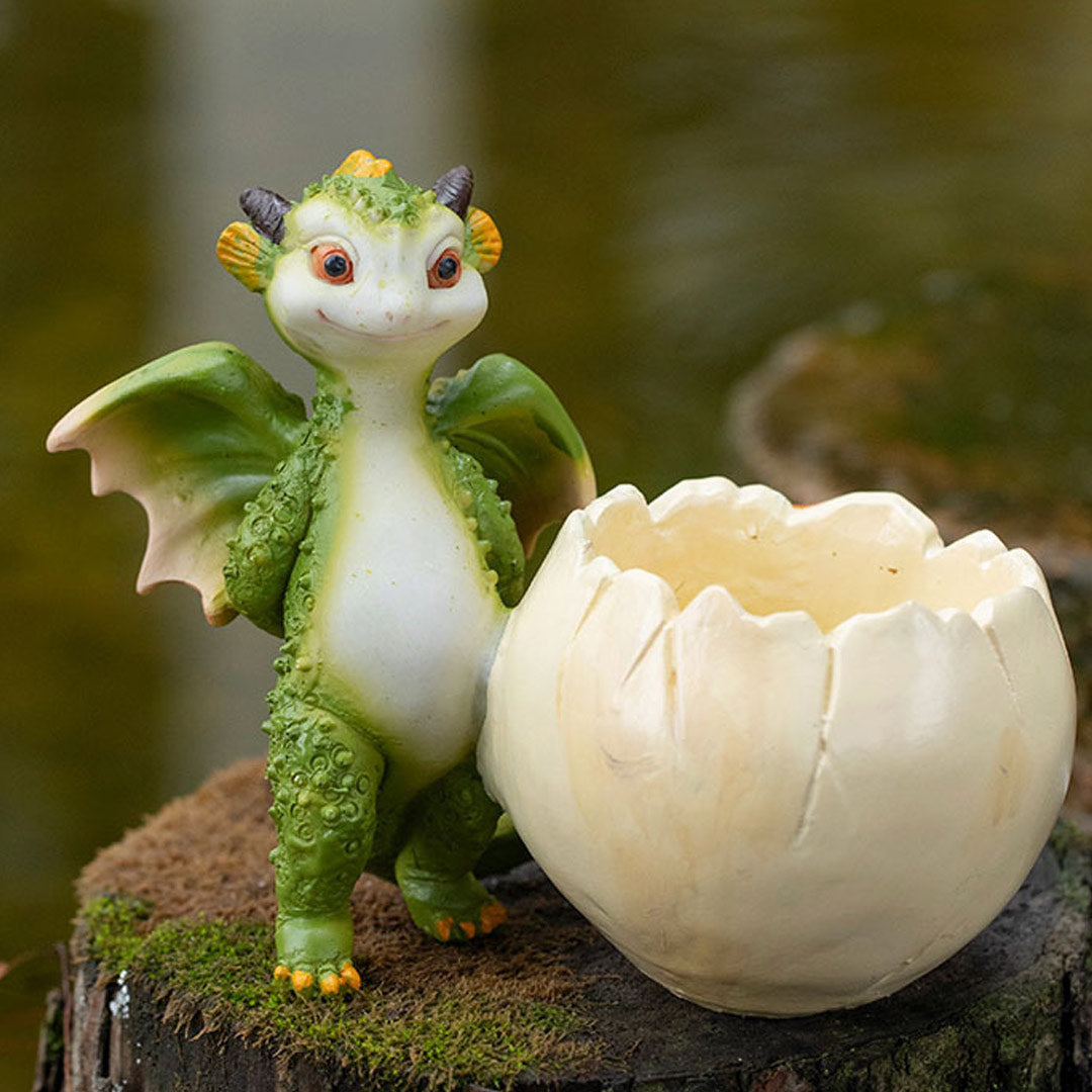 Creative Cute Cartoon Little Dinosaur Flower Pot Resin Simulation Animal Decoration-xinru